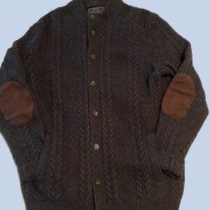 Jos. A Banks Reserve Cable Knit Cardigan Sweater